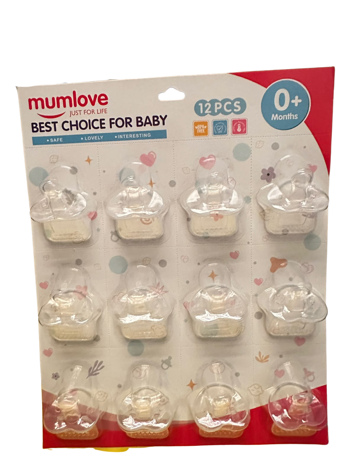Mumlove Pacifiers Set 12PCS