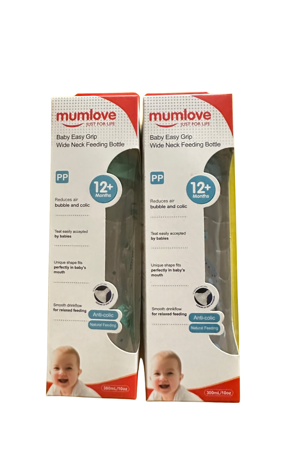 Baby Easy Grip Wide Neck Feeding Bottle