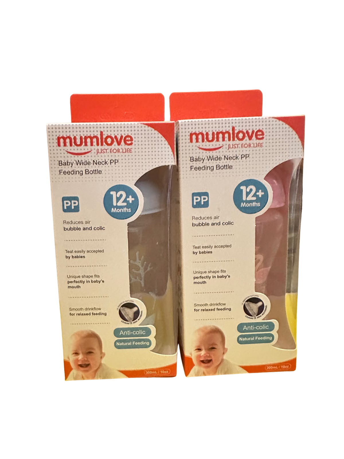 Baby Wide Neck PP Feeding Bottle 300ml