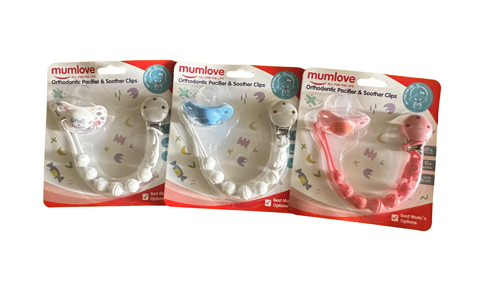 Orthodontic Pacifier & Soother Clips