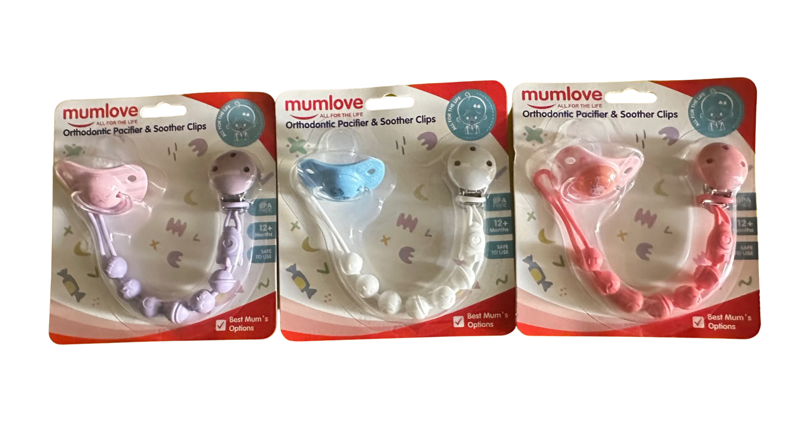 Orthodontic Pacifier & Soother Clips