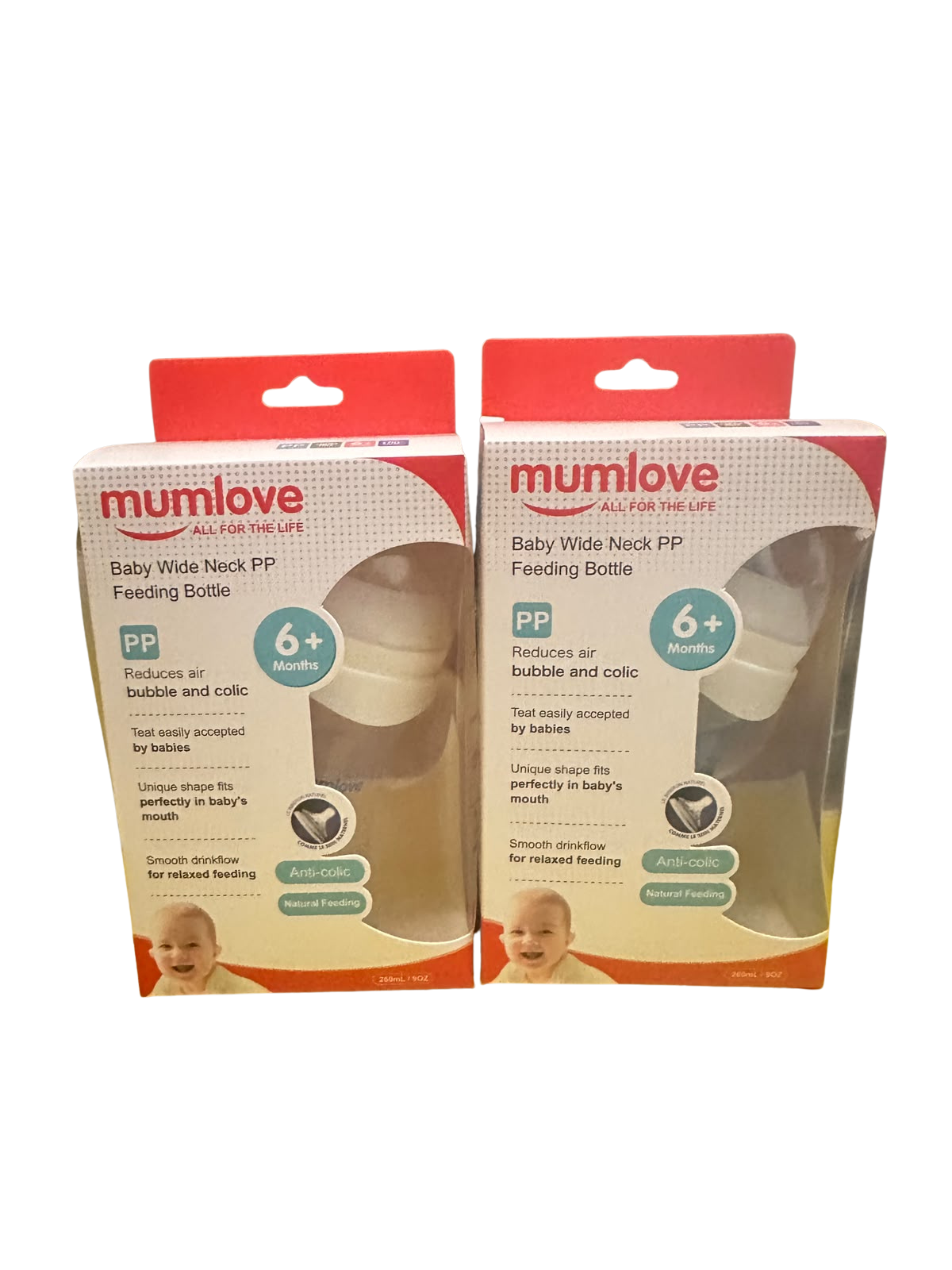 Baby Wide Neck PP Feeding Bottle 260ml