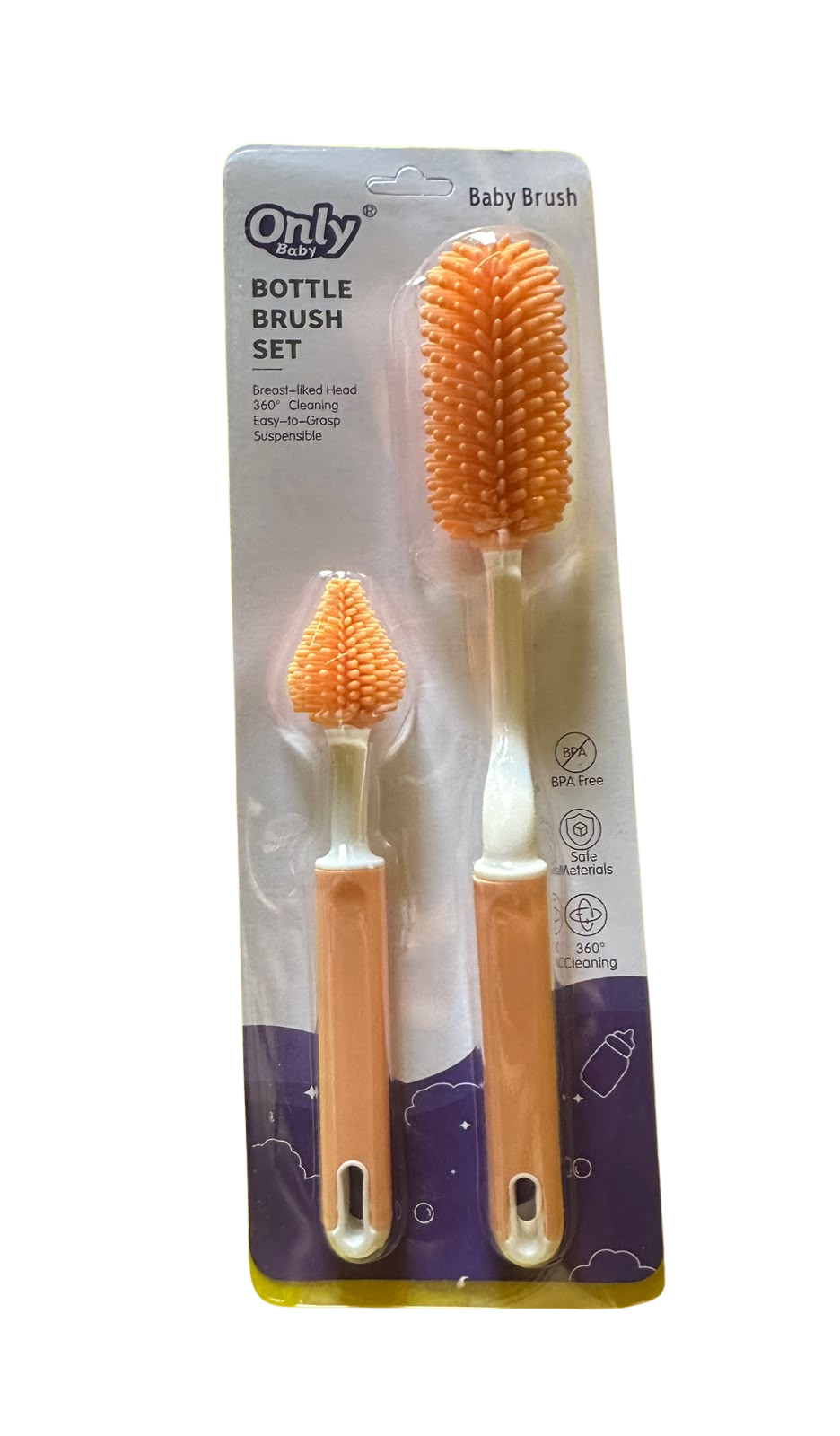 Only Baby Bottle Brush Set Silicone