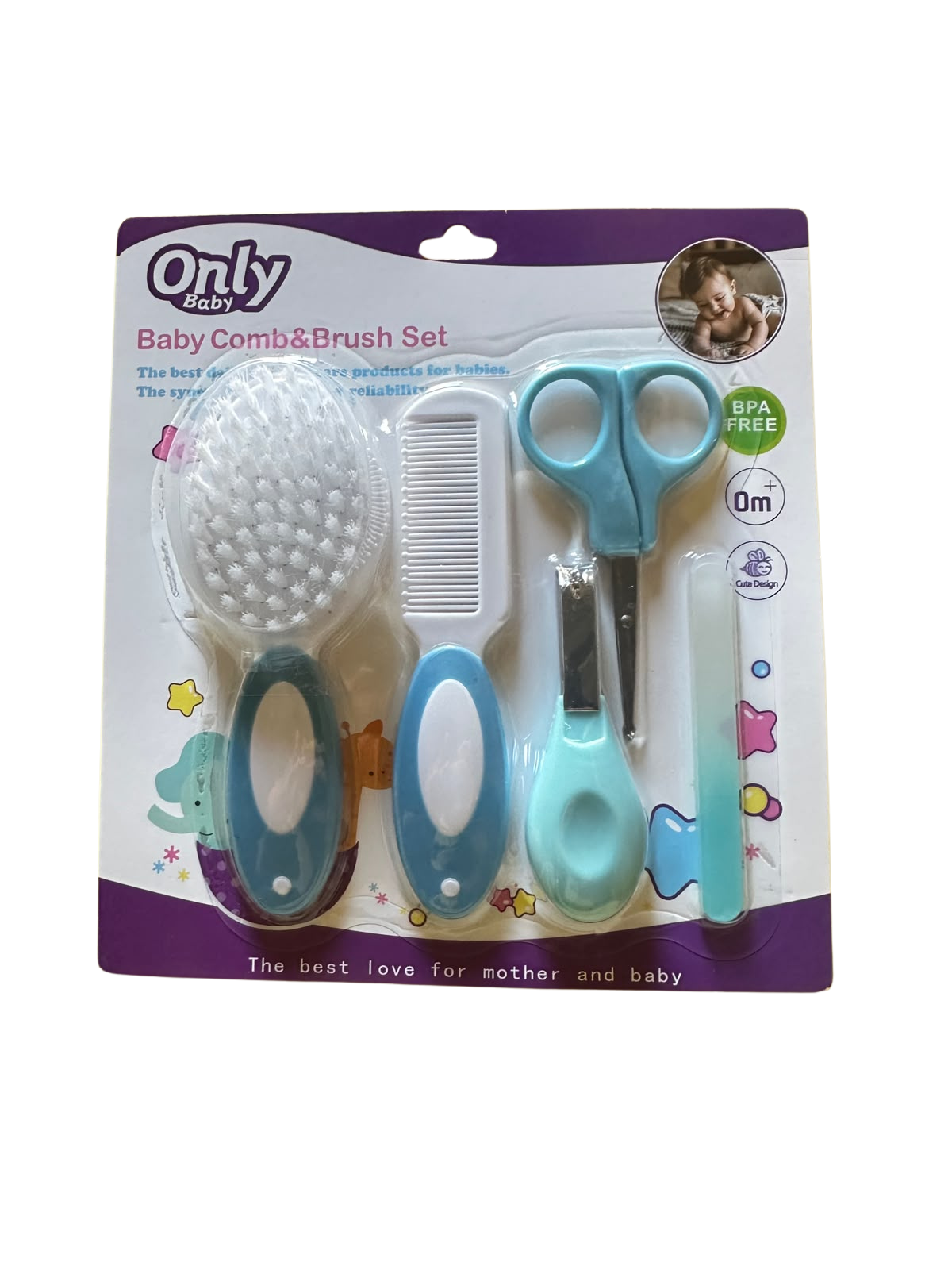 Only Baby Comb and Brush Set 4PCS